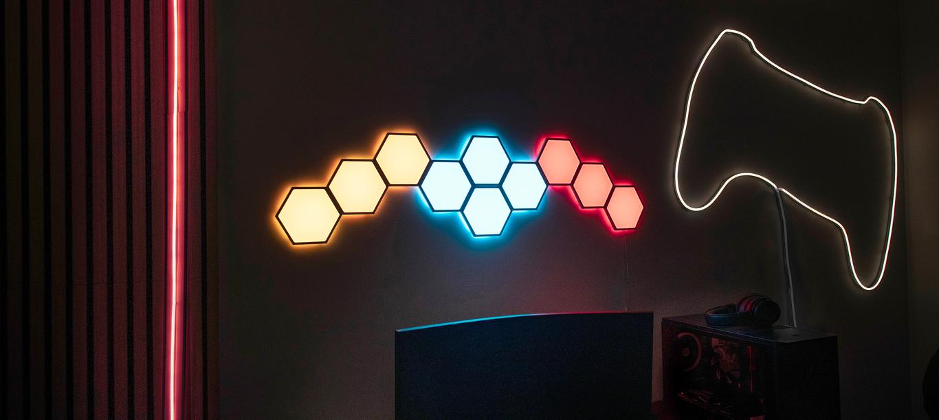 Dynamic Effects Hexagon Panels Game Room