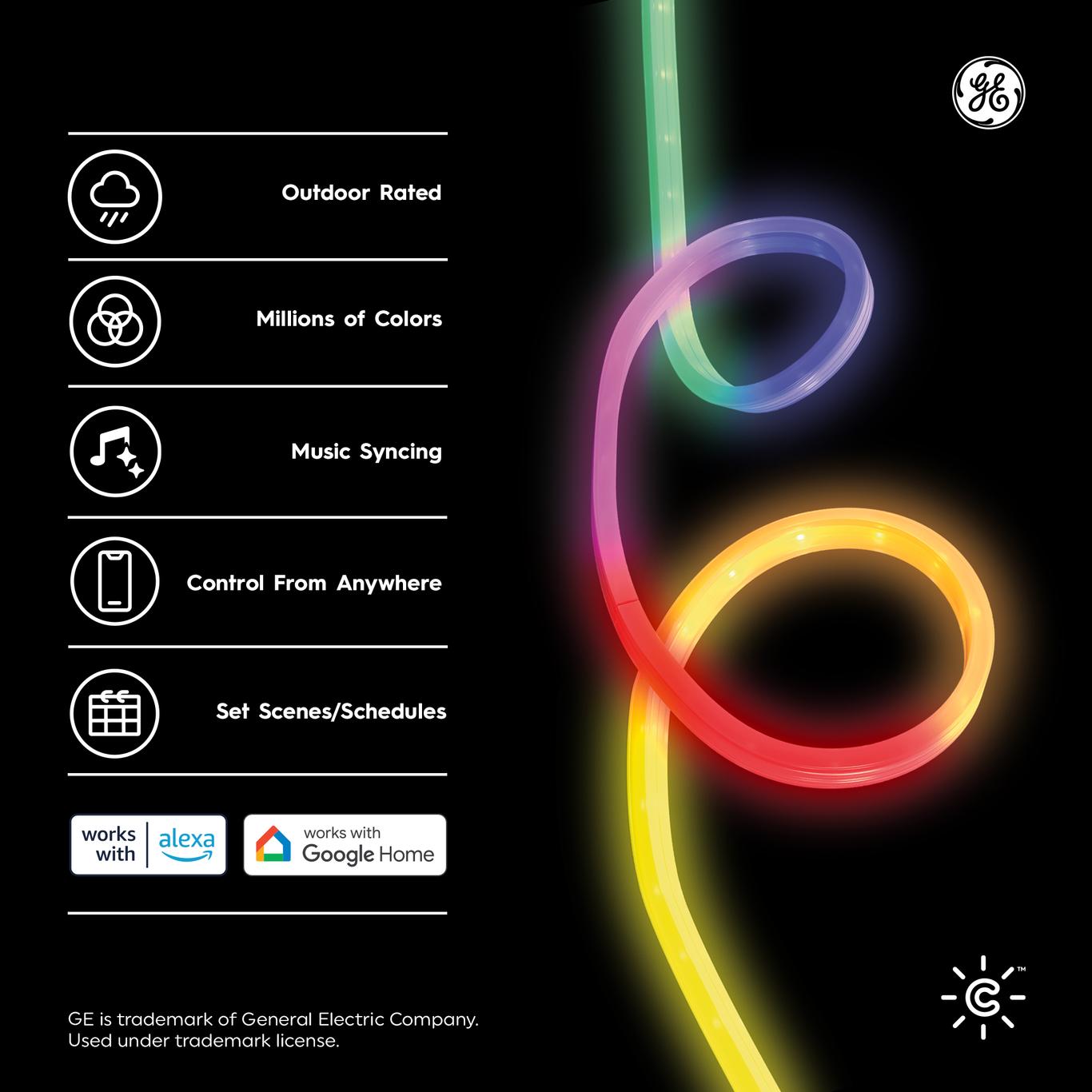 CYNC Full Color Dynamic Effects Outdoor LED Light Strip (32 Foot Color