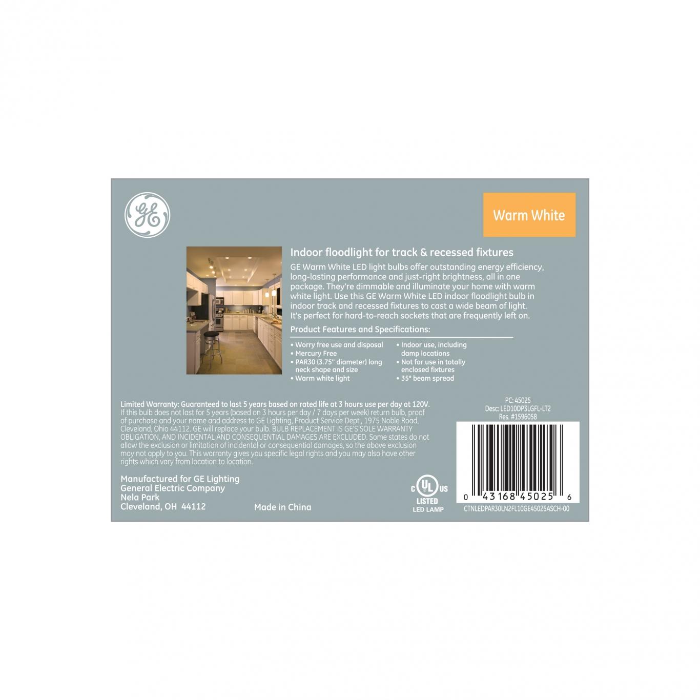 GE Classic Warm White 60W Replacement LED Light Bulb