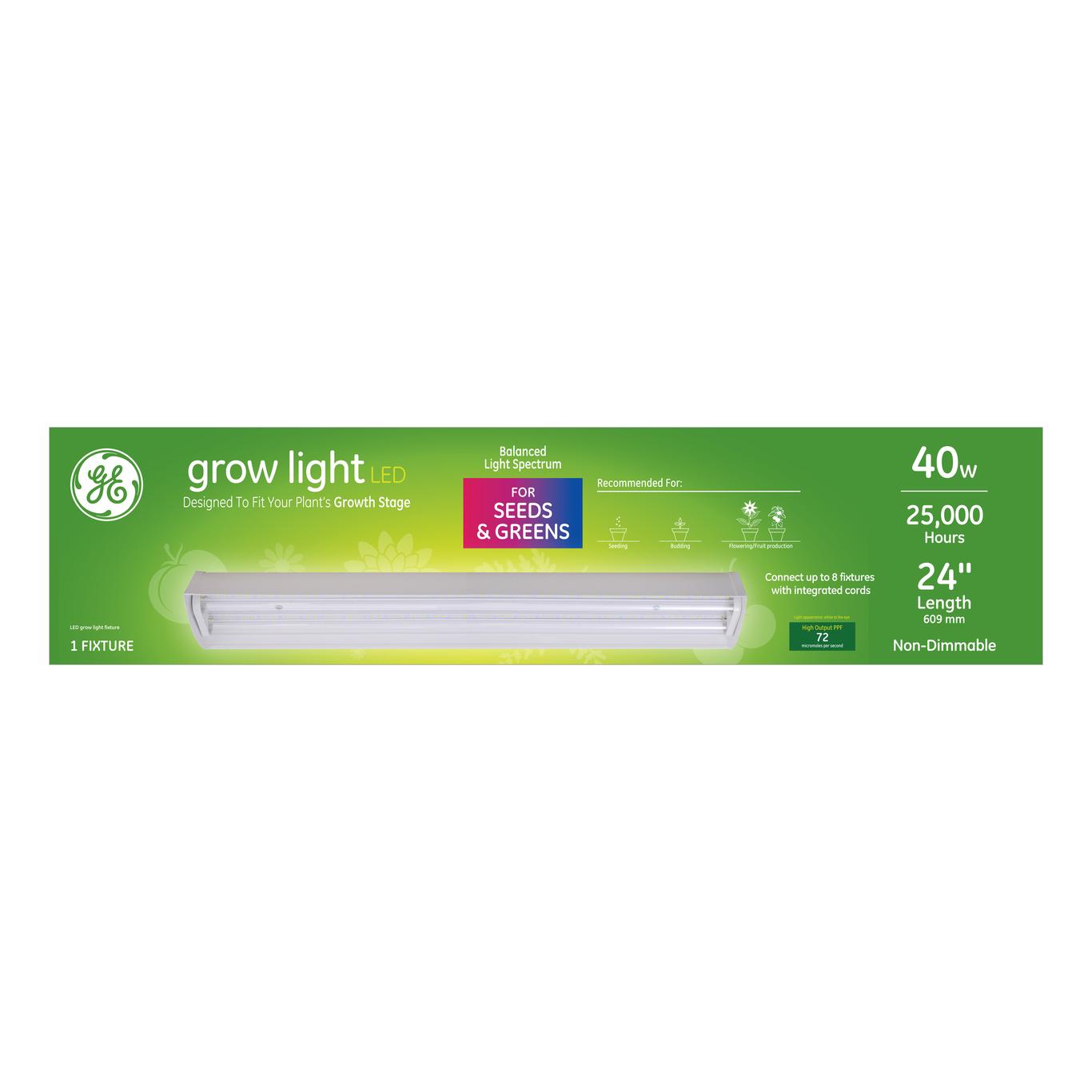 GE LED Grow Light Bulbs for Seeds & Greens (1Pack)