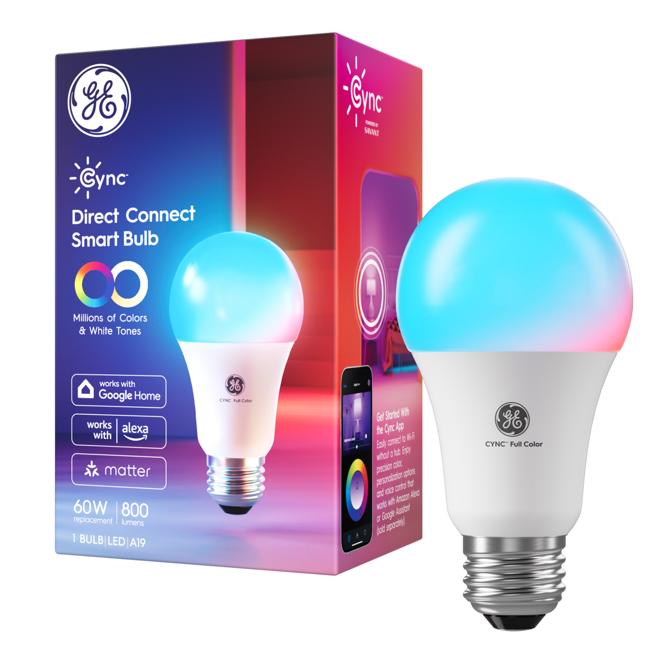 GE Cync Full Color A19