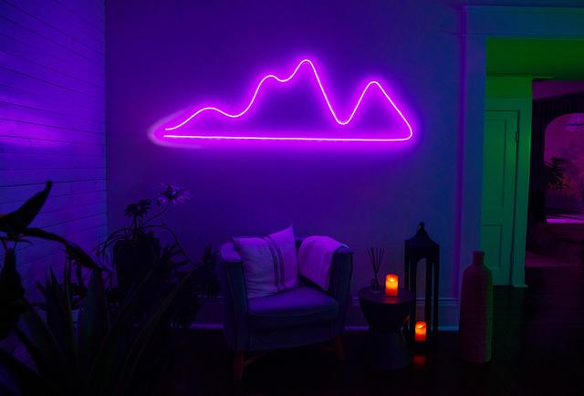 Dynamic Effects Neon Shape Light Mountain