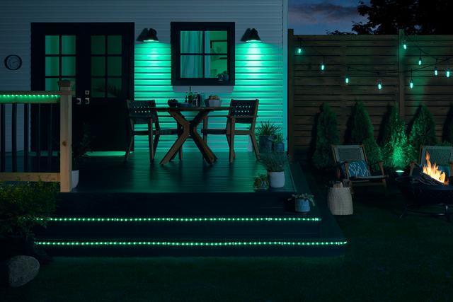 Solar Powered LED Strip Lights Stairs Step Lights Outdoor