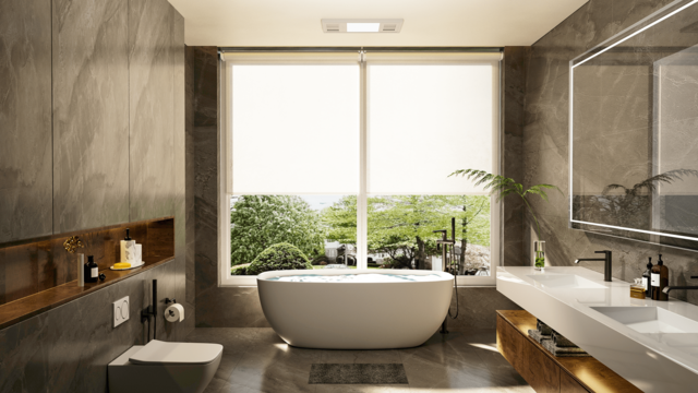 Smart Shades for your Bathroom