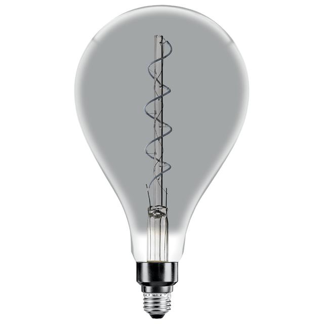 GE Vintage PS52 LED Light Bulb Large Globe Light Bulb Smoke Glass 25 Watt Replacement