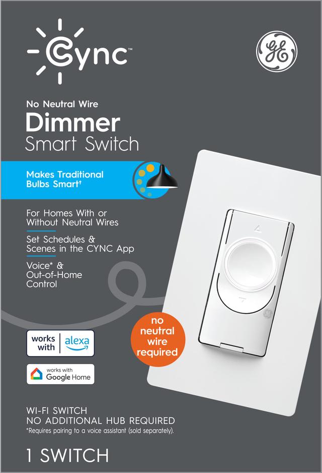 Cync Smart Dimmer Switch No Neutral Wire Smart Switch (1Pack)