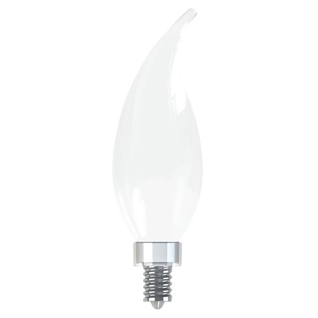 GE Relax HD LED 60 Watt Replacement, Soft White, CA11 Deco - Candle Bulbs (2 Pack)