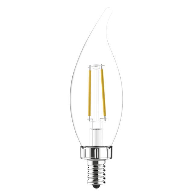 GE Classic LED 40 Watt Replacement, Soft White, CA11 Deco - Candle Bulbs (2 Pack)