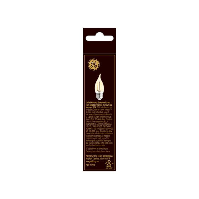 GE Vintage LED 40 Watt Replacement, Candlelight, CA11 Deco - Candle Bulb (1 Pack)