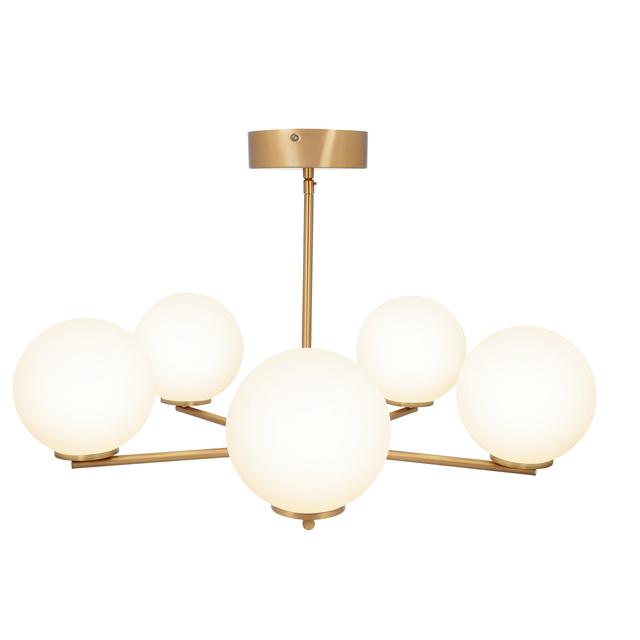 GE 5-Light Chandelier Solon Family Soft Gold