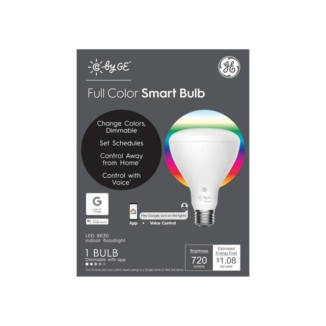 Ampoules LED intelligentes Bluetooth GE Cync, changement de couleur, fonctionne avec Alexa et Google Assistant, Bluetooth activé, pack de projecteurs d’intérieur intelligents 1