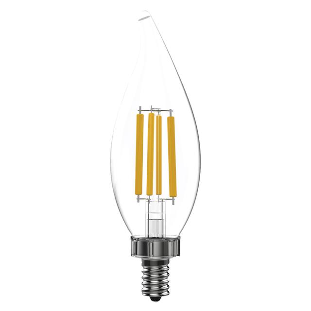 GE Ultra Bright LED 75 Watt Replacement, Daylight, CA11 Deco - Candle Bulbs (3 Pack)