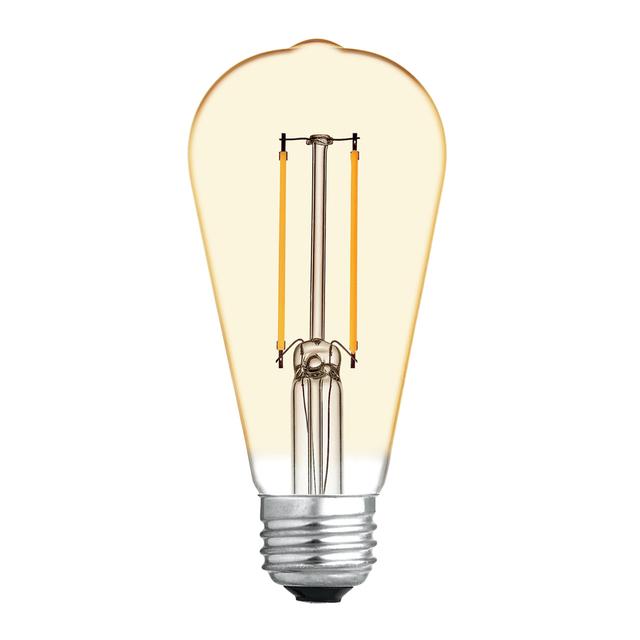 GE Vintage LED 25 Watt Replacement, Candlelight, ST19 Edison Bulb (1 Pack)