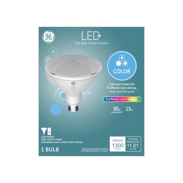 Ge Led Color Changing 90w Replacement Outdoor Floodlight Par38 Light Bulb 1 Pack Ge Led Color Changing 90w Replacement, Led Color Changing 90w Replacement Outdoor Floodlight Par38 Light Bulb