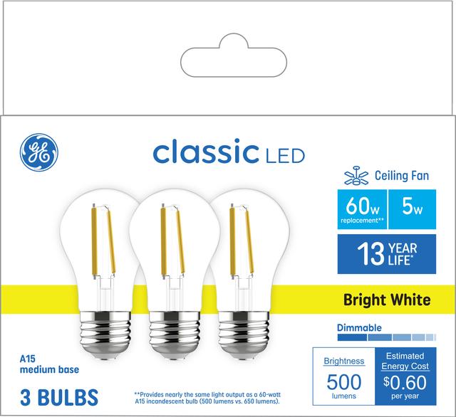 Bright white ceiling online fan light bulbs