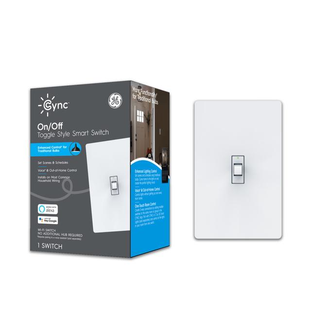 Front package of Cync On/Off 3-Wire Smart Switch (1-Pack) (Packaging May Vary)