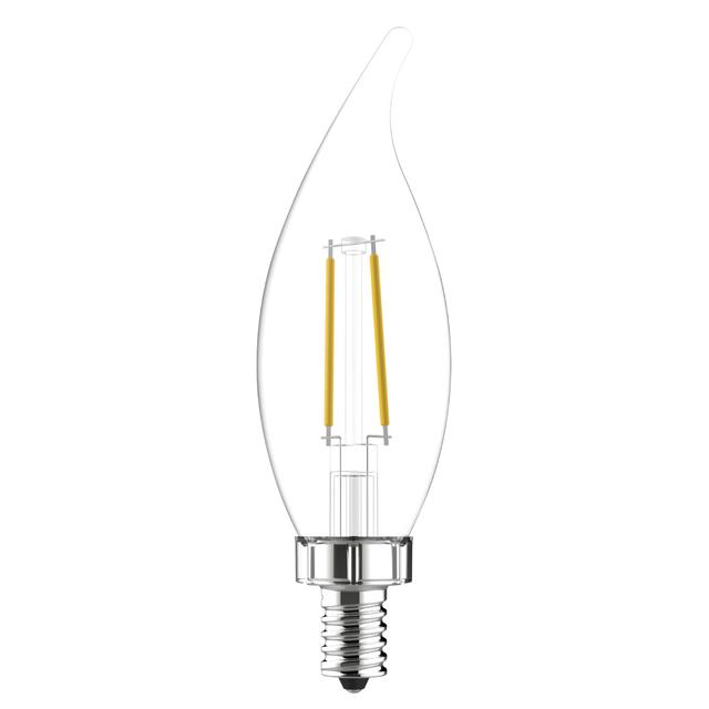 Product Image of GE 40W Replacement Daylight Dimmable LED Light Bulb Decorative CA (4-Pack)