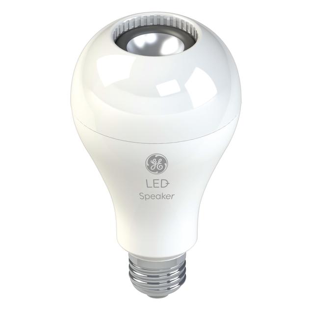 Product Image of GE Lighting LED+ Speaker Bulb, Bluetooth Enabled, Built-In Speaker, Indoor A21 LED Light Bulb, With Remote, No Hub Required, 60W, Soft White (1-Pack)