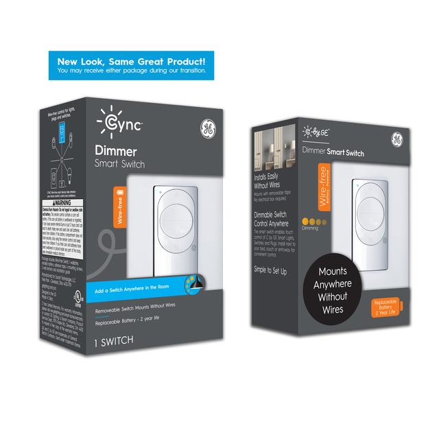 Product Image of GE CYNC Dimmer Smart Switch, Wire-Free, Bluetooth, No Wiring Required (Packaging May Vary)