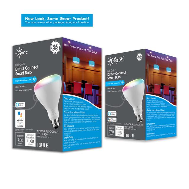 Product Image of GE C by GE 65-Watt EQ LED Br30 Full Spectrum Smart Flood Light Bulb (Packaging May Vary)