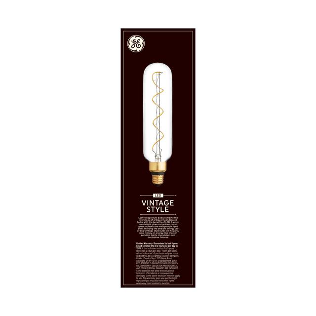 GE Vintage LED 40 Watt Replacement, Candlelight, T20 Deco - Tubular Bulbs (1 Pack)