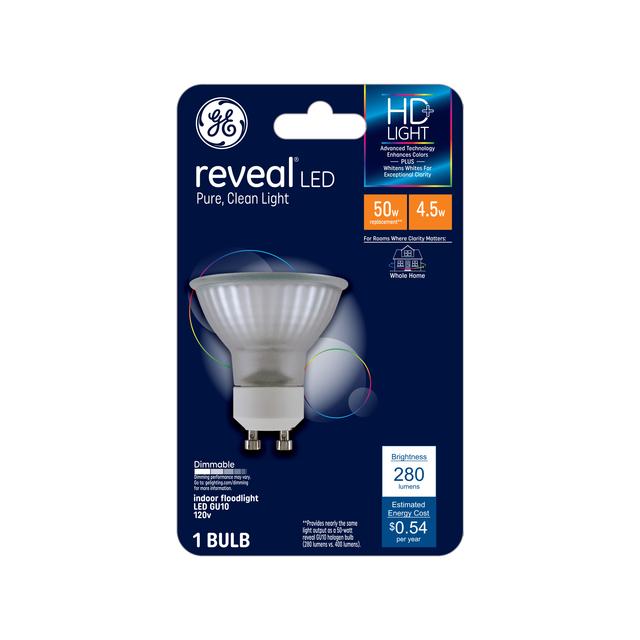 GE Reveal HD+ LED 50 Watt Replacement, Reveal, PAR16 Indoor Floodlight Bulb (1 Pack)