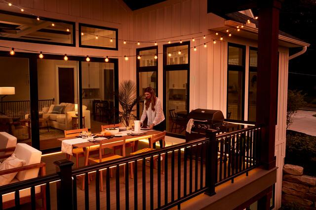 GE Cync Dynamic Effects Smart LED Outdoor Shapeable Light Strip, Color Changing Light Strip, 2.4GHz Wi-Fi Enabled, Works with Alexa and Google Home, 16ft + Power Supply