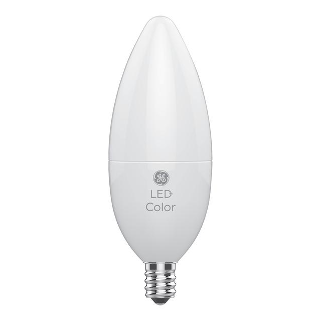 Product Image of GE LED+ Color 40-Watt Replacement Decorative Candelabra Base LED Light Bulbs (2-Pack)