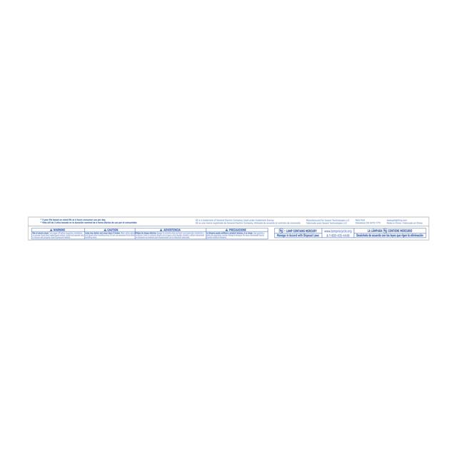 GE Cool White 15 Watt 17.72 Inch T8 G13 Base Fluorescent Tube 1 Pack