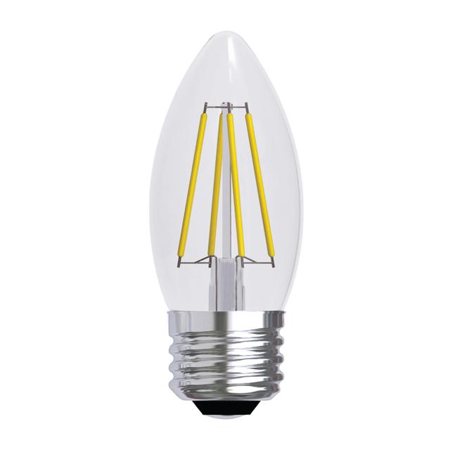 Product Image of GE Soft White 60W Replacement LED Light Bulbs Decorative Clear Blunt Tip Candelabra Base BM 