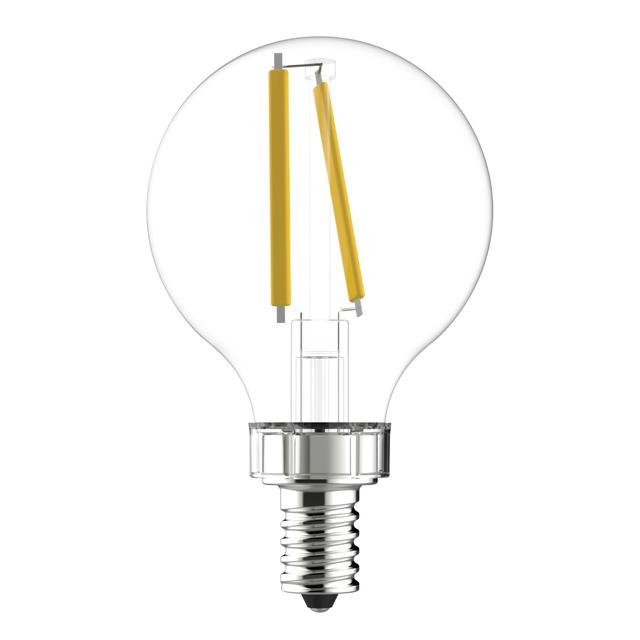 GE Classic LED 60 Watt Replacement, Daylight, G16.5 Vanity - Globe Bulbs (2 Pack)