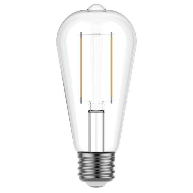 GE Reveal HD+ LED 60 Watt Replacement, Reveal, ST19 Edison Bulbs (2 Pack)