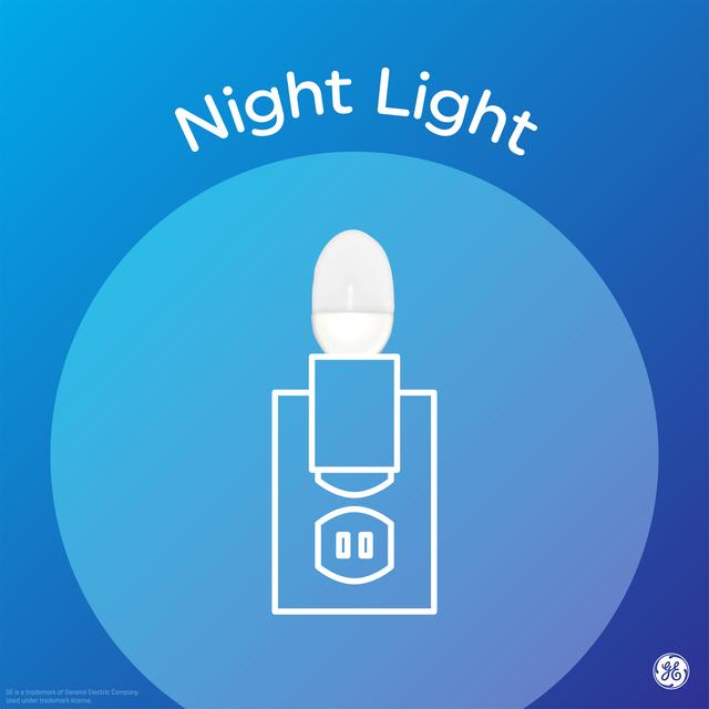 GE Specialty LED 7 Watt Replacement, Soft White, C7 Night Light Bulbs (2 Pack)