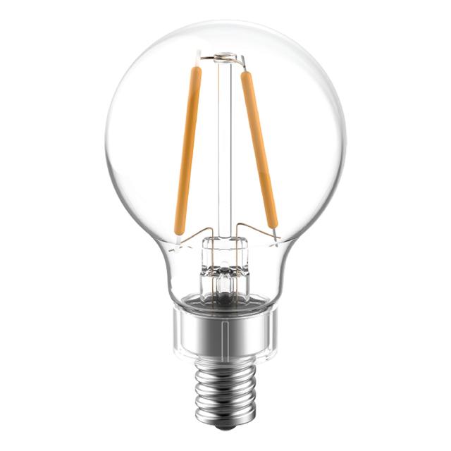 GE Reveal HD+ LED 40 Watt Replacement, Reveal, G16.5 Vanity - Globe Bulbs (2 Pack)