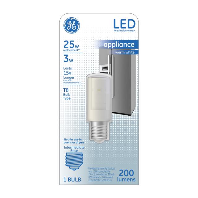 GE Specialty LED 25 Watt Replacement, Warm White, T8 Specialty Bulb (1 Pack)
