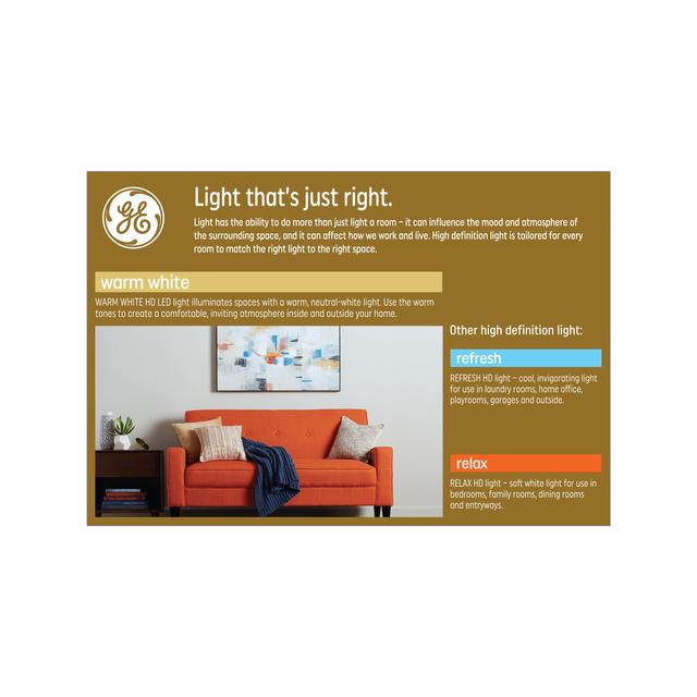 GE Classic LED 90 Watt Replacement, Warm White, PAR38 Outdoor Floodlight Bulbs (2 Pack)