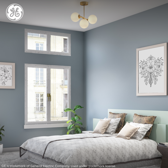 GE 1-Light Pendant Solon Family Matte Black