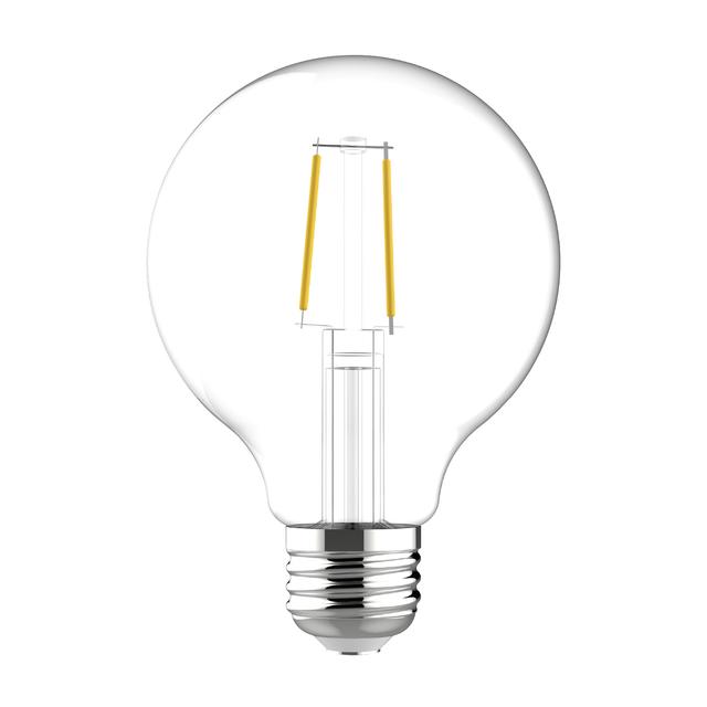 GE Basic LED 40 Watt Replacement, Soft White, G25 Vanity - Globe Bulbs (2 Pack)