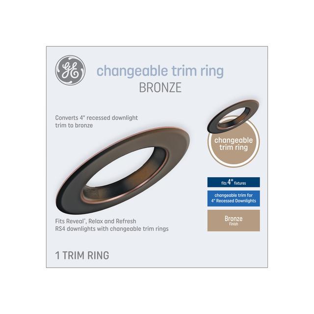 GE Changeable Trim Ring, Bronze, 4-inches