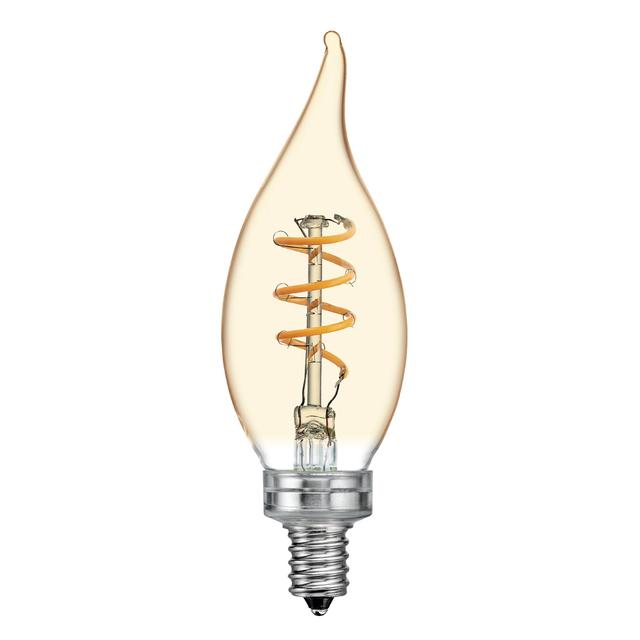 GE Vintage Style CA11 LED Light Bulb, Decorative Candle Bulb