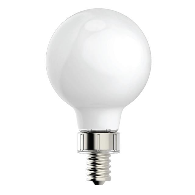 GE Refresh HD LED 40 Watt Replacement, Daylight, G16.5 Vanity - Globe Bulbs (2 Pack)