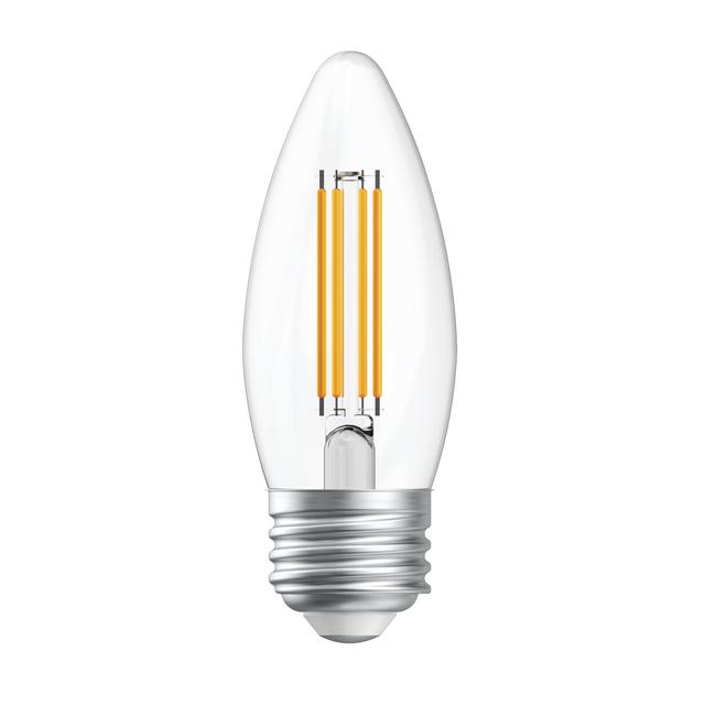 GE Classic LED 60 Watt Replacement, Daylight, B11 Deco - Candle Bulbs (6 Pack)