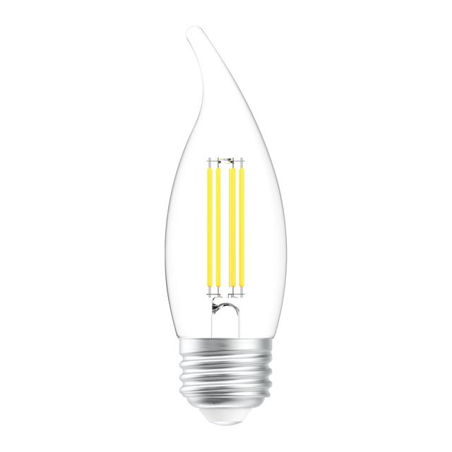 GE Classic LED 60 Watt Replacement, Soft White, CA11 Deco - Candle Bulbs (6 Pack)
