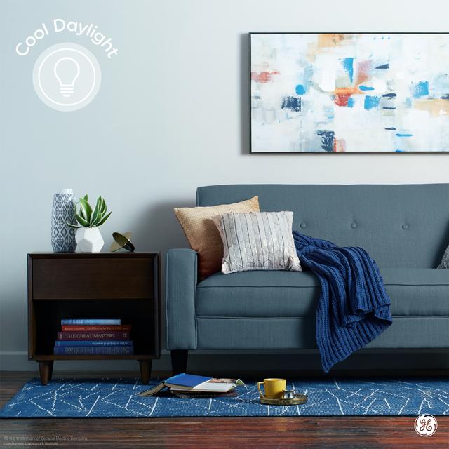 GE Classic LED 40 Watt Replacement, Cool Daylight, A15 Ceiling Fan Bulbs (2 Pack)