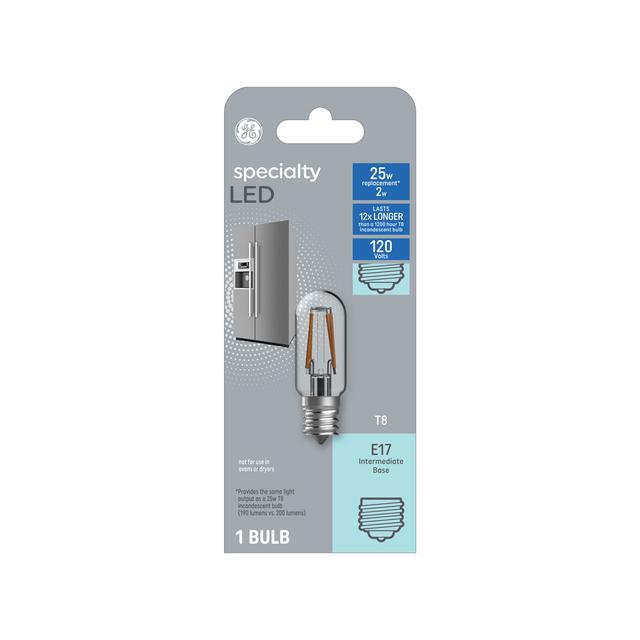 GE Specialty LED 25 Watt Replacement, Soft White, T8 Appliance Bulb (1 Pack)