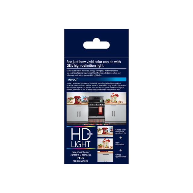 GE Reveal HD+ LED 60 Watt Replacement, Reveal, A19 General Purpose Bulb (1 Pack)