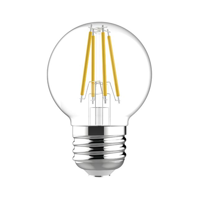 GE Relax HD LED 40 Watt Replacement, Soft White, G16.5 Vanity - Globe Bulbs (2 Pack)