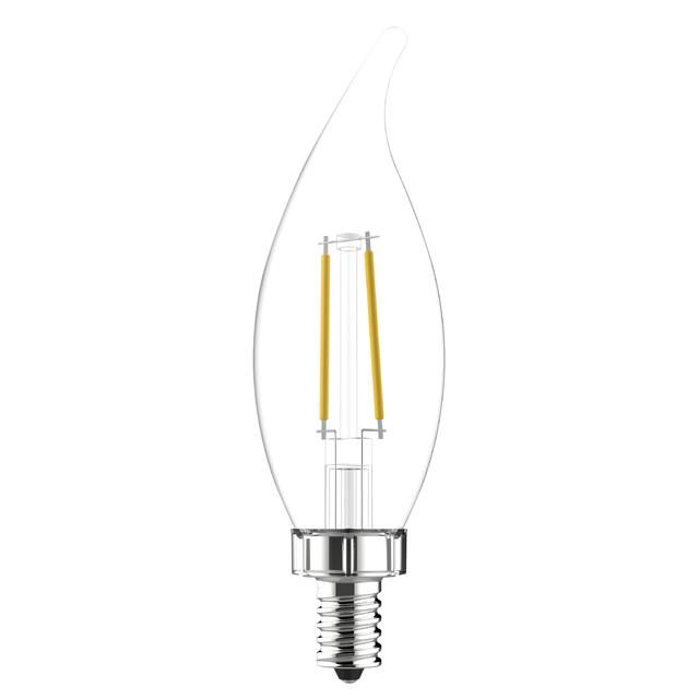 GE Classic LED 40 Watt Replacement, Soft White, CA11 Deco - Candle Bulbs (4 Pack)