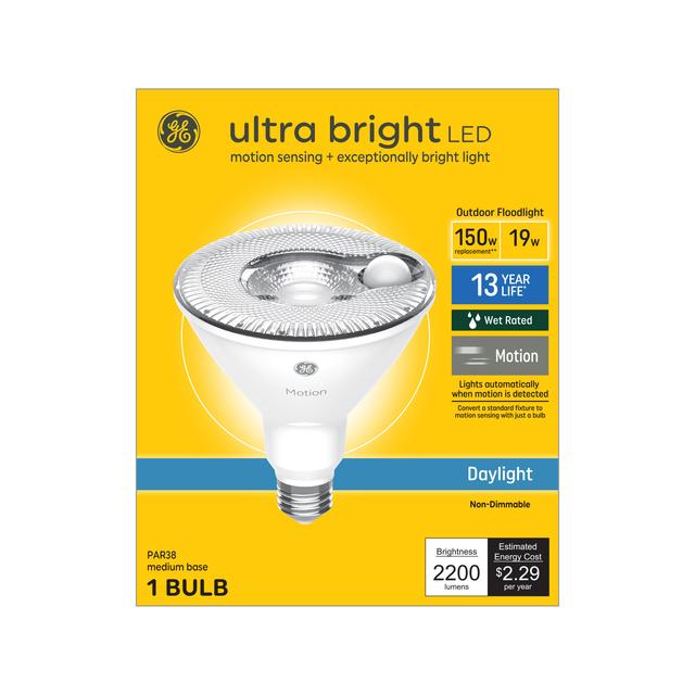 GE Ultra Bright LED 150 Watt Replacement, Daylight, PAR38 Outdoor Floodlight Bulb (1 Pack)