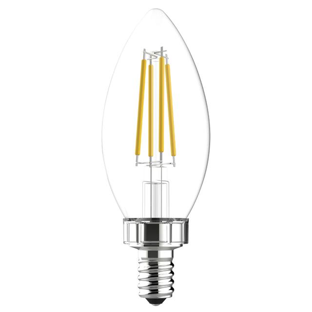 GE Refresh HD LED 60 Watt Replacement, Daylight, B11 Deco - Candle Bulbs (2 Pack)
